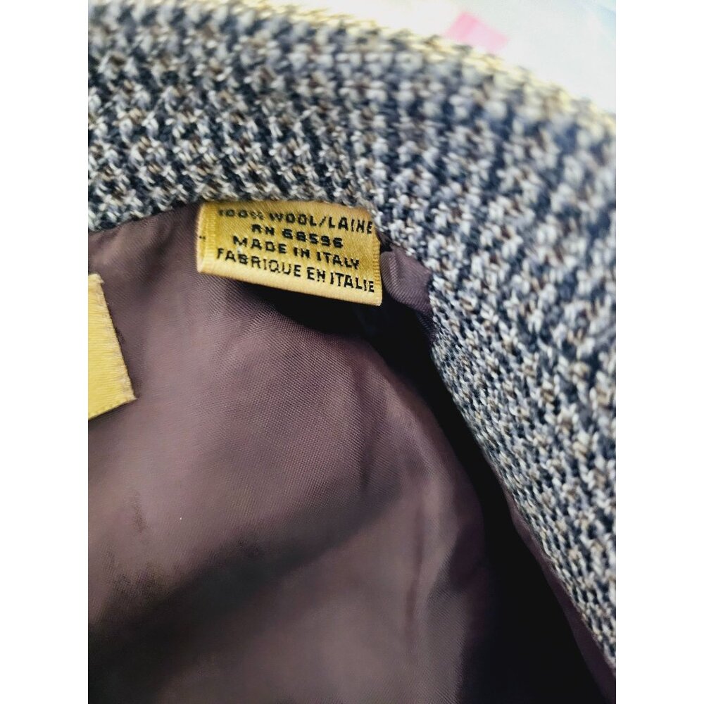 VTG Donna Karen Mens 40 Made in Italy Wool Houndstooth Blazer Sport‎ Coat - Picture 4 of 7